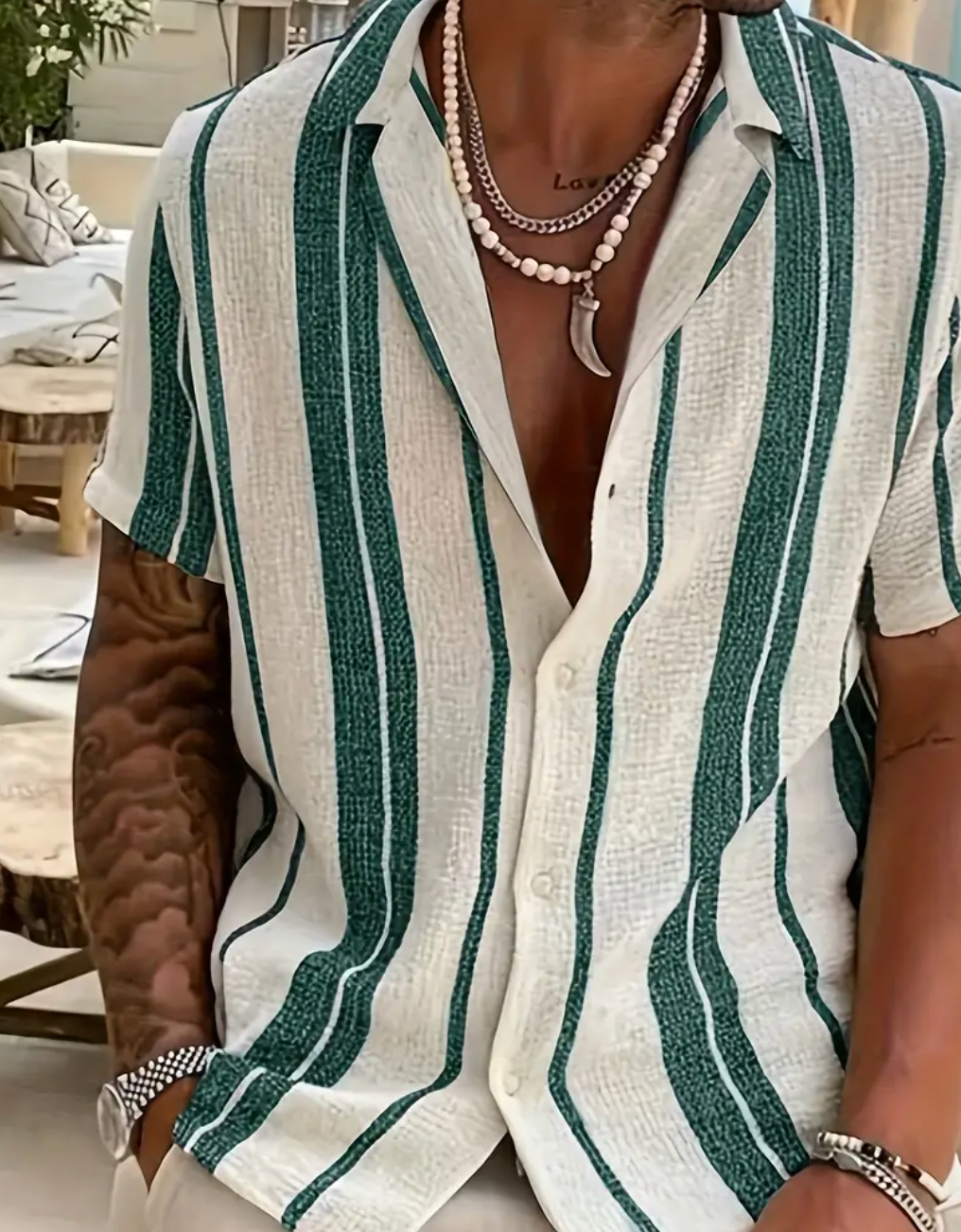 Casual Loose Striped Shirt