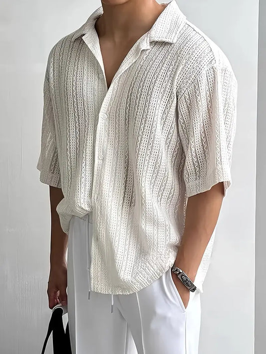 Men's Button-Up Short Sleeve Shirt