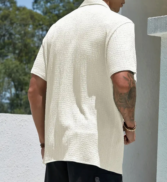 Casual Button-Up Shirt — men's relaxed summer shirt, multiple colours | VeroGent