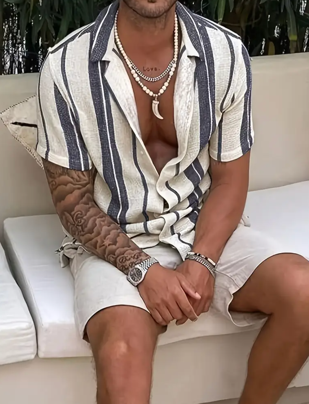 Casual Loose Striped Shirt